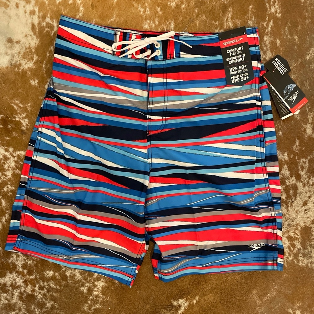 Speedo swim board shorts L